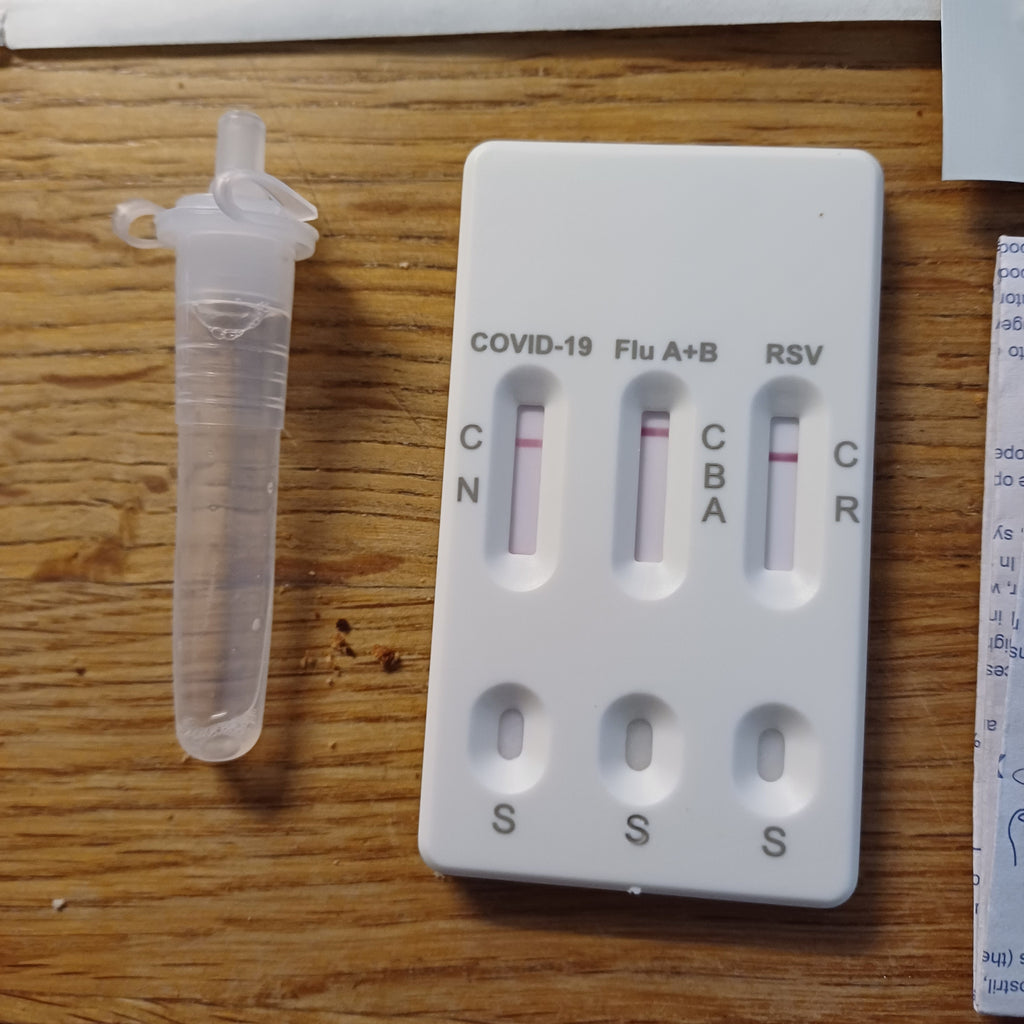 100 x covid 19 lateral flow test with Influenza A & B plus RSV Combo rapid test