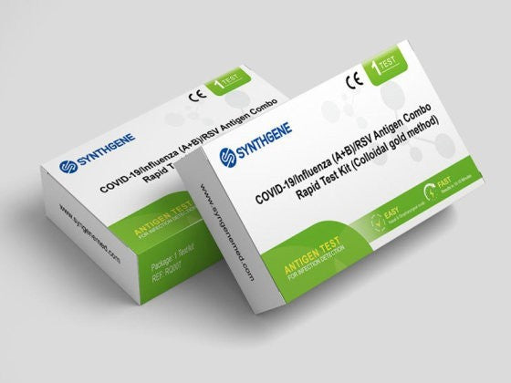 100 x covid 19 lateral flow test with Influenza A & B plus RSV Combo rapid test