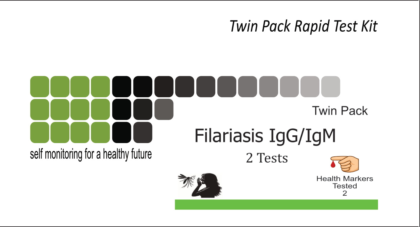 Twin Pack. Filariasis IgG/IgM  Rapid Test  2 tests