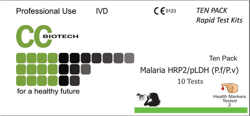 10 individual kits. Malaria HRP2/pLDH (P.f/P.v) Antibody Rapid test Kit