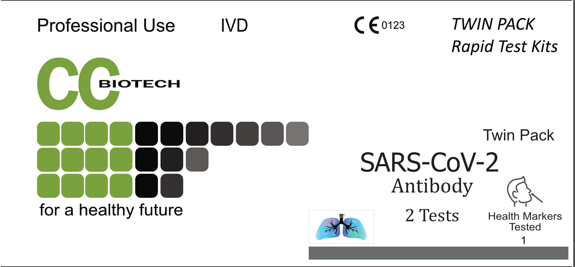 SARS-CoV-2  (covid 19) Antibody Indicator. Rapid Test Twin Pack. 2 tests.