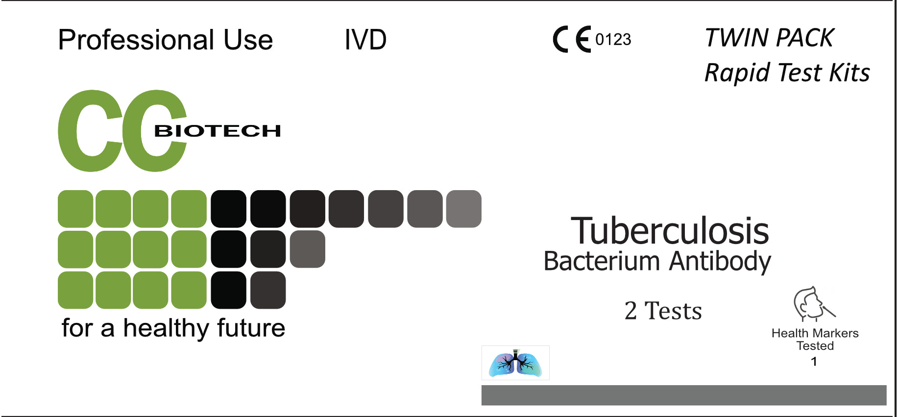 Twin Pack. Tuberculosis (TB). Rapid Result Single Tests. 2 tests in1 b ...