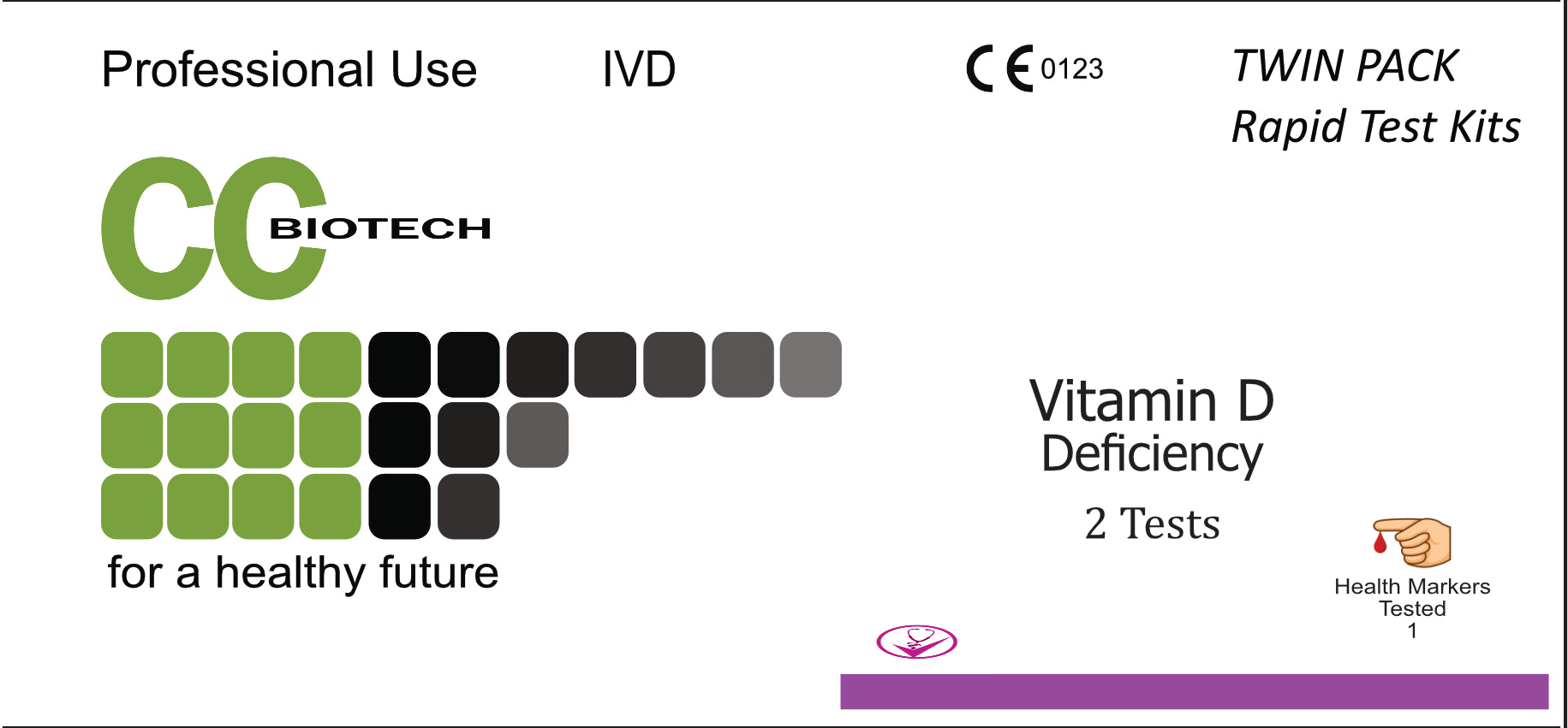 Vitamin D. Deficiency test, Five Pack. Rapid Result. 5 Tests