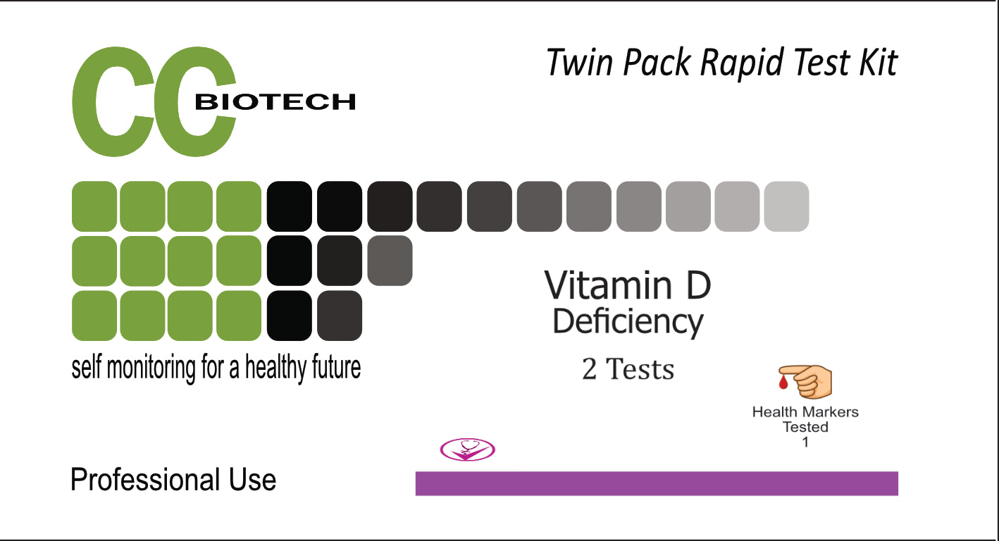 Vitamin D. Deficiency test, Twin Pack. Rapid Result. 2 Tests